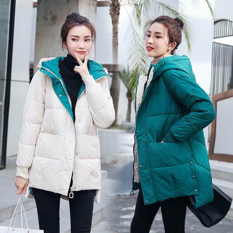 WholesaleAutumn and winter new temperament women's hooded loose outdoor warm jacket, Green
WholesaleAutumn and winter new temperament women's hooded loose outdoor warm jacket, Green