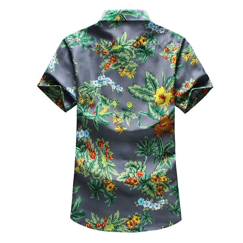 16 Color Men's Hawaiian Short Sleeve Shirt 2020 Summer New Casual Printing Flower Shirt Male Brand Clothes Plus Size 5XL 6XL 7XL, Gray
16 Color Men's Hawaiian Short Sleeve Shirt 2020 Summer New Casual Printing Flower Shirt Male Brand Clothes Plus Size 5XL 6XL 7XL, Gray