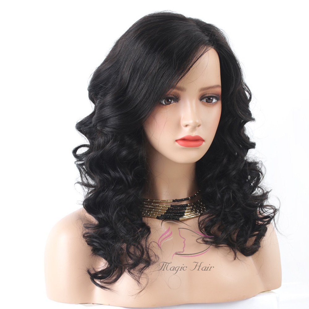 4x4 Lace Closure Human Hair Wigs Natural Color Body Wave Human Hair Wigs 130% Density 150% Density
