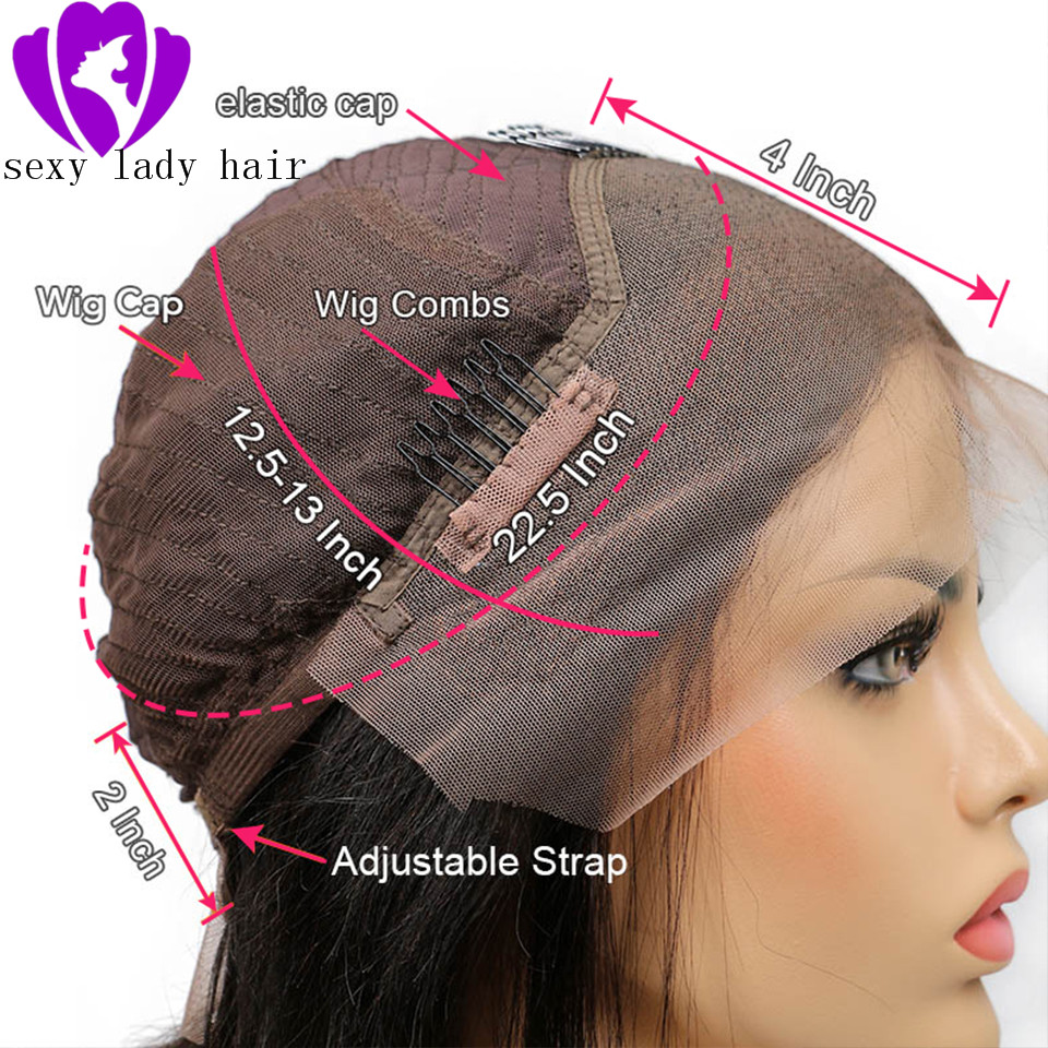 Free shipping Fast shipping water wave Ombre pink lace frontal Wig Two Tone Color Brazilian Full Lace Front Wigs With Baby Hair