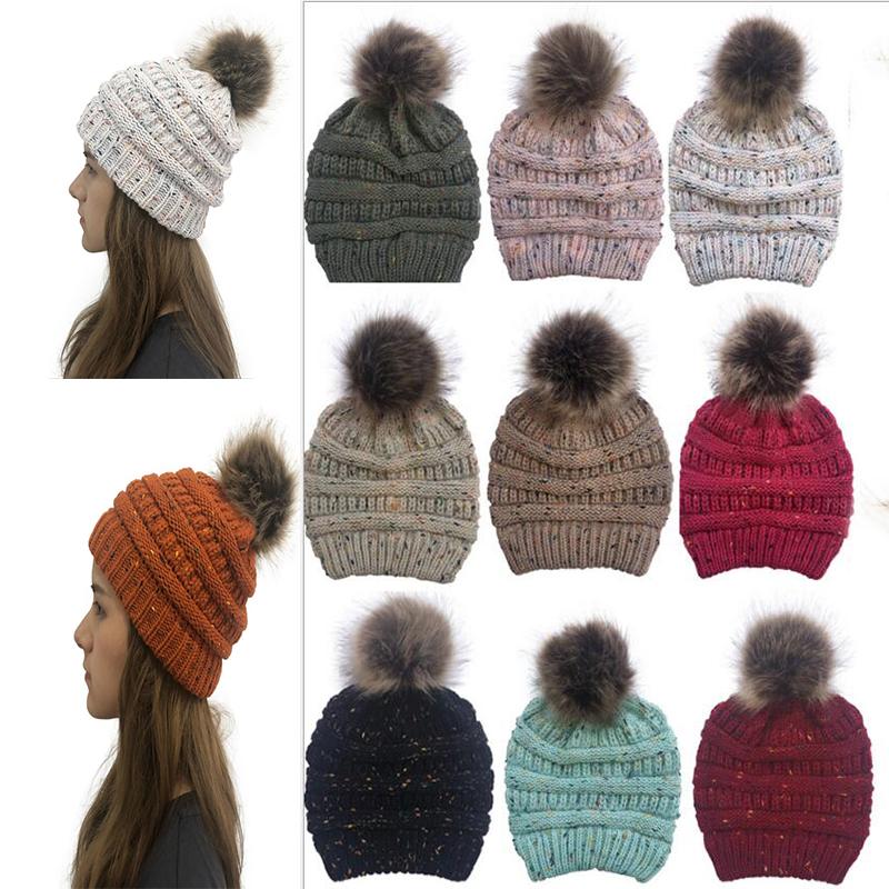 Fashion Women Confetti Knitted Hat Winter Warm Pom Pom Colorful Hat Lady Skull Beanie Solid Female Outdoor Caps 26 color DC071, Blue;gray
Fashion Women Confetti Knitted Hat Winter Warm Pom Pom Colorful Hat Lady Skull Beanie Solid Female Outdoor Caps 26 color DC071, Blue;gray