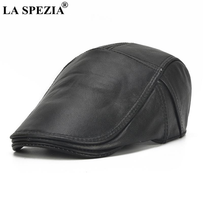 LA SPEZIA Men Leather Flat Cap Black Berets Male Natural Cow Leather Adjustable Driver Hats Casual Autumn Winter Directors Caps
LA SPEZIA Men Leather Flat Cap Black Berets Male Natural Cow Leather Adjustable Driver Hats Casual Autumn Winter Directors Caps