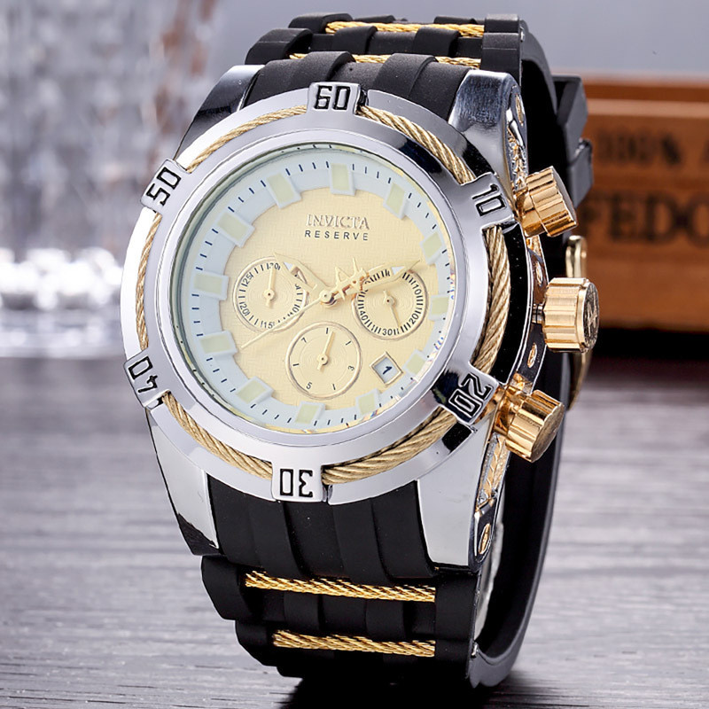 Brazil INVICTA Fashion Casual Men's Watch 3 Small Dial Works Round Large Dial Function Business Watch Stainless steel Watch, Slivery;brown
Brazil INVICTA Fashion Casual Men's Watch 3 Small Dial Works Round Large Dial Function Business Watch Stainless steel Watch, Slivery;brown