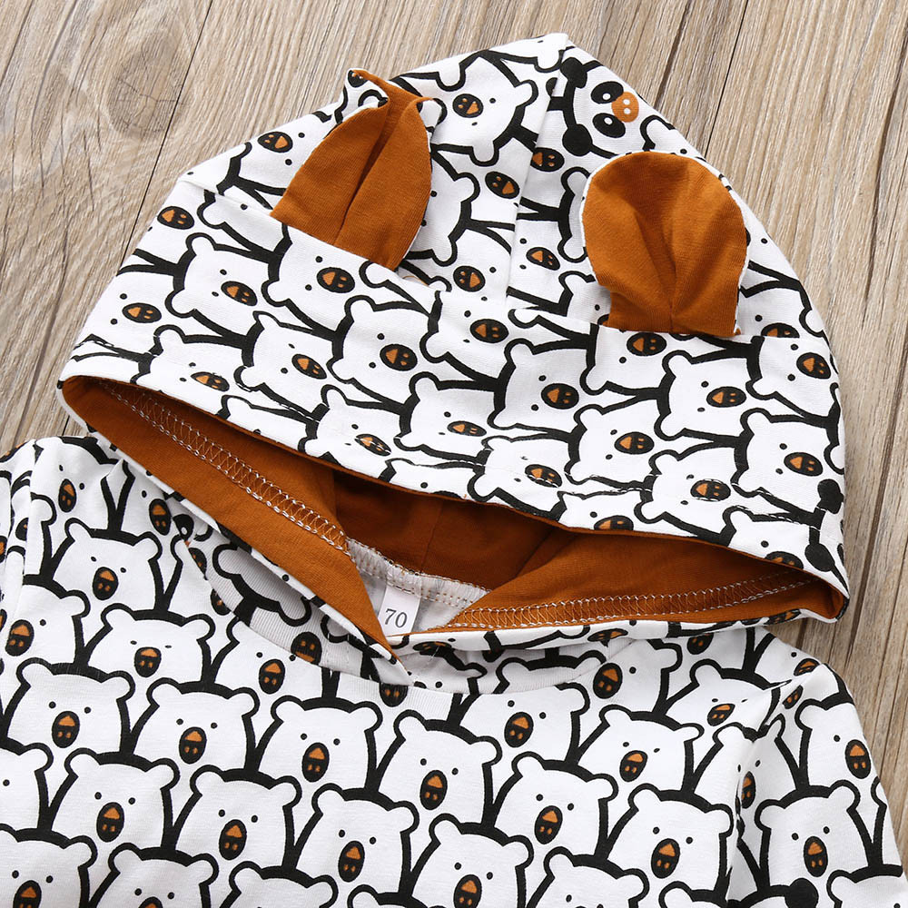 Baby Boys Girls clothes set Long Sleeve Animal Print Tops+ Pants Outfits Clothes baby clothing ropa recien nacido roupas