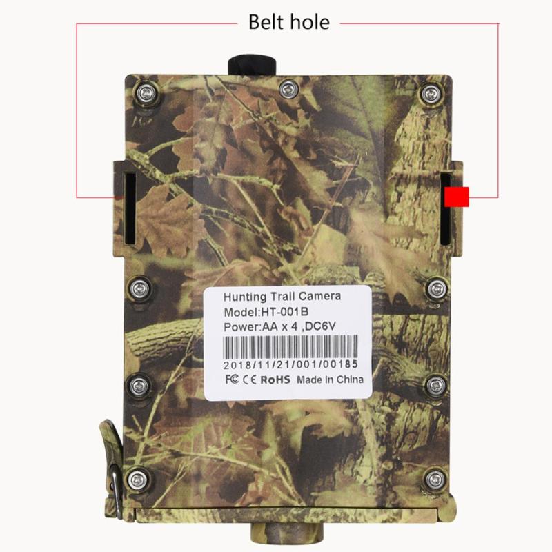 HD Camera HT001B Trail Camera 12MP 1080P 30pcs Infrared LEDs 850nm Hunting IP54 Waterproof 120 Degree Angle Wild1