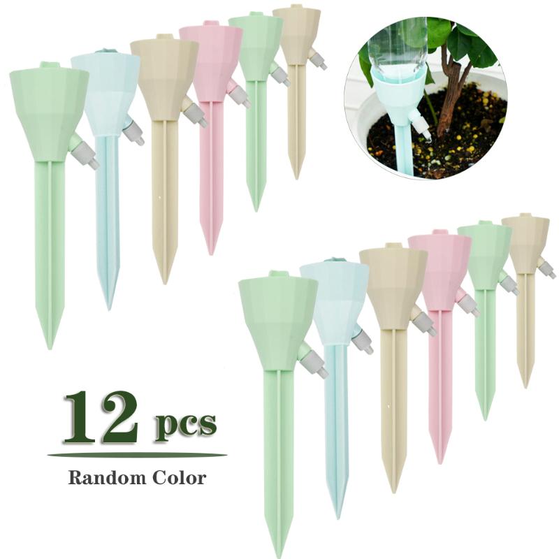 12pcs Automatic Watering Spikes Adjustable Nail with Slow Release Control Valve Auto Drip Irrigation Equipment for Garden Plants, Multi
12pcs Automatic Watering Spikes Adjustable Nail with Slow Release Control Valve Auto Drip Irrigation Equipment for Garden Plants, Multi