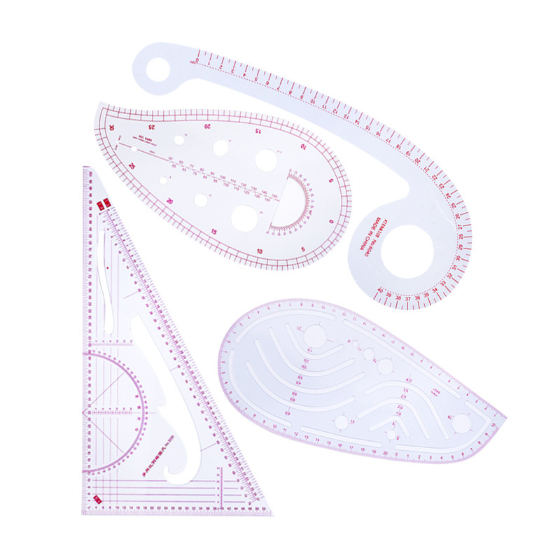 4PCS French Curve Sewing Ruler Cutting DIY Sewing Tools Feet Tailor Curve Ruler Put Yardstick Sleeve Arm Cutting Knife
4PCS French Curve Sewing Ruler Cutting DIY Sewing Tools Feet Tailor Curve Ruler Put Yardstick Sleeve Arm Cutting Knife
