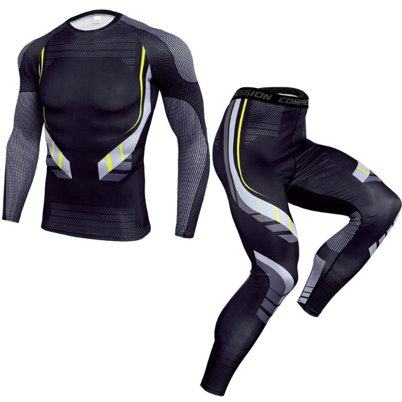 Running tights Sports suit Track suit Gym Man Autumn Winter Outdoor Jogging Compressed clothing long sleeve gym shirt and pants, Gy
Running tights Sports suit Track suit Gym Man Autumn Winter Outdoor Jogging Compressed clothing long sleeve gym shirt and pants, Gy