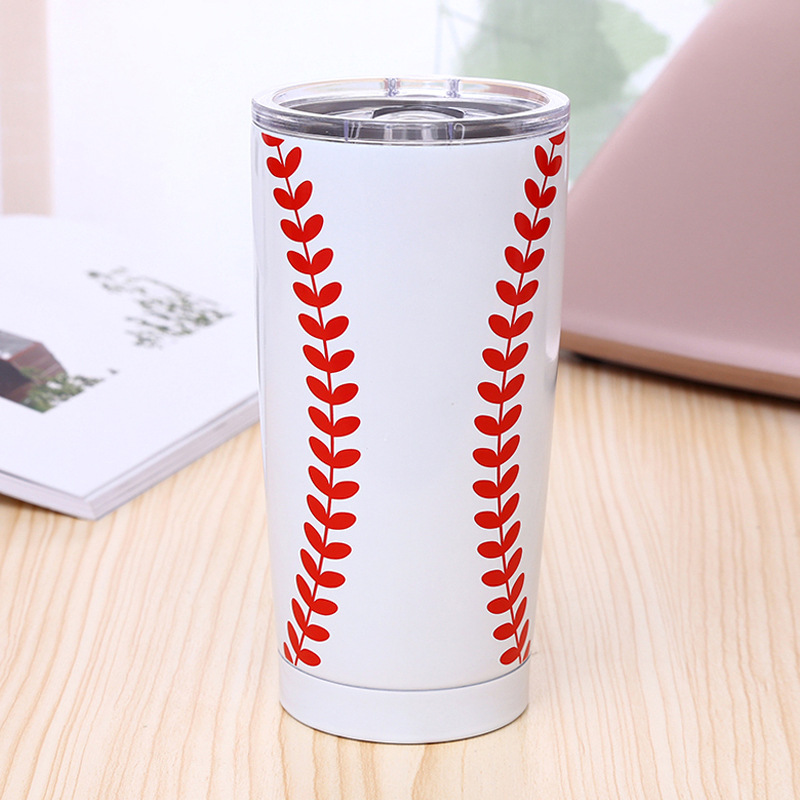 20OZ 30OZ Baseball Tumbler Mugs Softball Basketball Football Stainless Steel Cups Travel Car Beer Cups Vacuum Insulated Mugs GGA3048 от DHgate WW