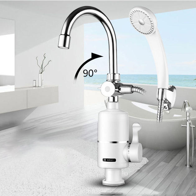 2000W Bathroom Instant Water Tap Electric Water Heater Faucet Tankless Water Heater with Shower Head