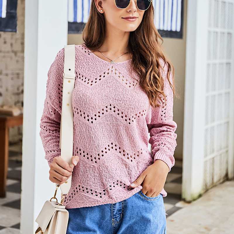 Autumn winter Hollow sexy Sweater women 2019 Casual Pullover knitted sweaters womens knitting sweaters female sweater pull femme, Pink
Autumn winter Hollow sexy Sweater women 2019 Casual Pullover knitted sweaters womens knitting sweaters female sweater pull femme, Pink