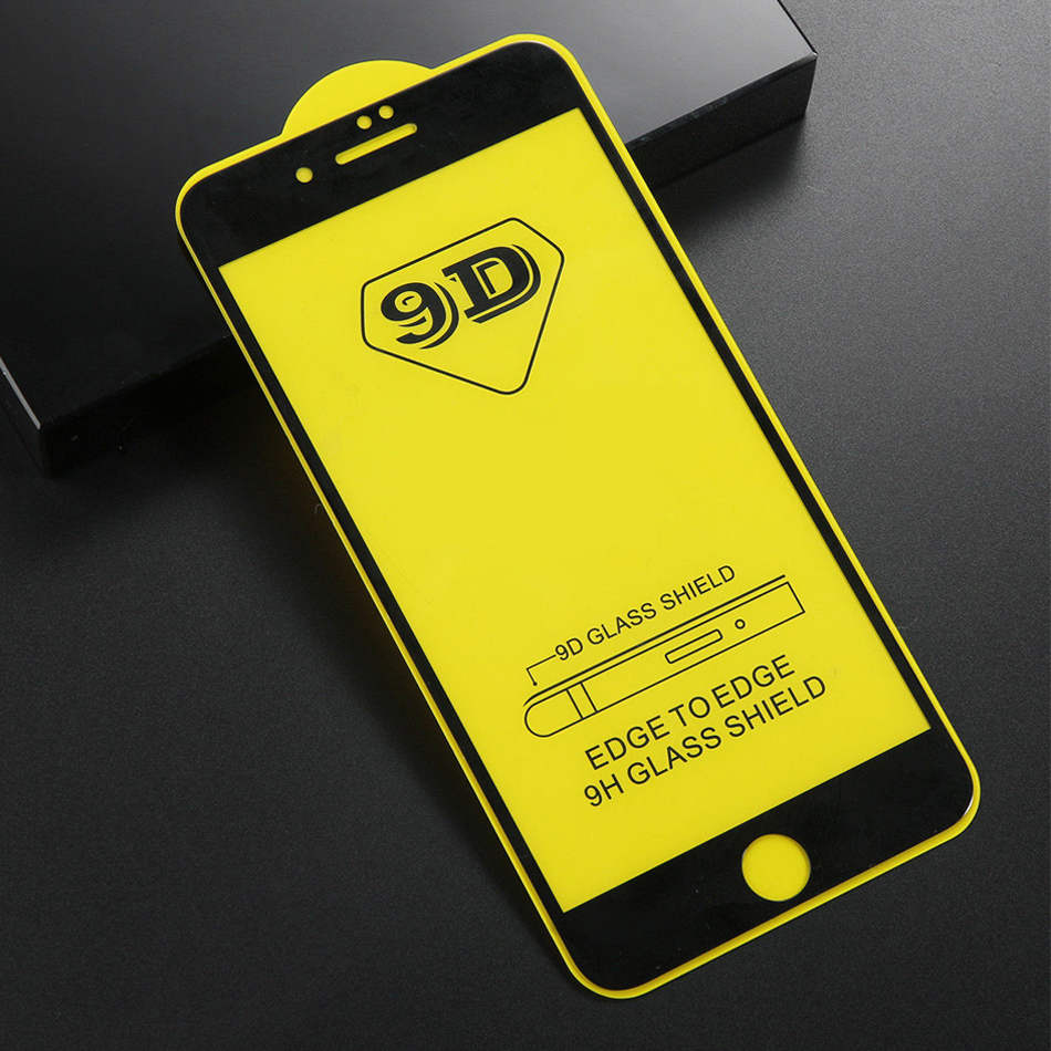 9D Full Cover Tempered Glass Screen Protector for iPhone 14 13 12 11 Pro Max 7 8 plus Samsung Galaxy A33 A73 S20 FE A32 4G 5G 25PCS/Opp bag NO BOX