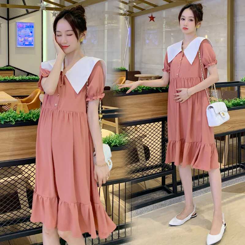 9392# Maternity Clothes Summer Cotton fashion Short Sleeve Loose Stylish Dress for Pregnant Women Pregnancy Clothes, Blue
9392# Maternity Clothes Summer Cotton fashion Short Sleeve Loose Stylish Dress for Pregnant Women Pregnancy Clothes, Blue