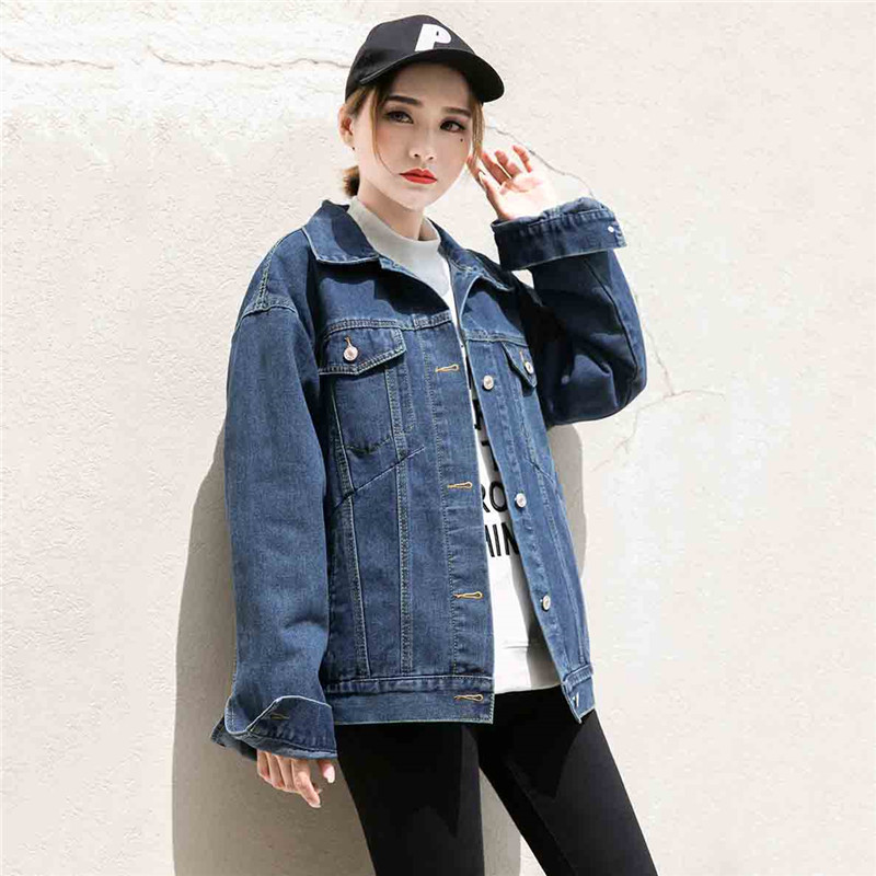2019 New Women Basic Coat Denim Jacket spring Denim Jacket For Women Jeans Female Coat loose fit casual style YH308, Navy blue
2019 New Women Basic Coat Denim Jacket spring Denim Jacket For Women Jeans Female Coat loose fit casual style YH308, Navy blue