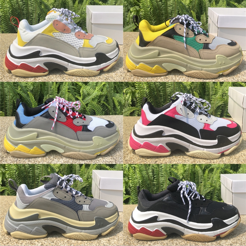 Triple S Platform Sneakers For Men Women Chaussures Paris 17FW Triple Black Cream Yellow Red Casual Shoes party Shoes 36-45
Triple S Platform Sneakers For Men Women Chaussures Paris 17FW Triple Black Cream Yellow Red Casual Shoes party Shoes 36-45