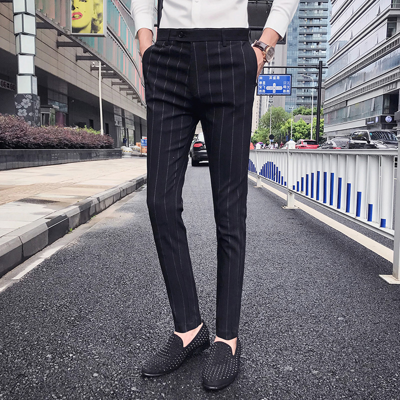 2020 Fashion Men Striped Dress Pant Business slim Casual Slim Fit Pantalon A Carreau Homme Classic Vintage Check Suit Trousers, Black
2020 Fashion Men Striped Dress Pant Business slim Casual Slim Fit Pantalon A Carreau Homme Classic Vintage Check Suit Trousers, Black