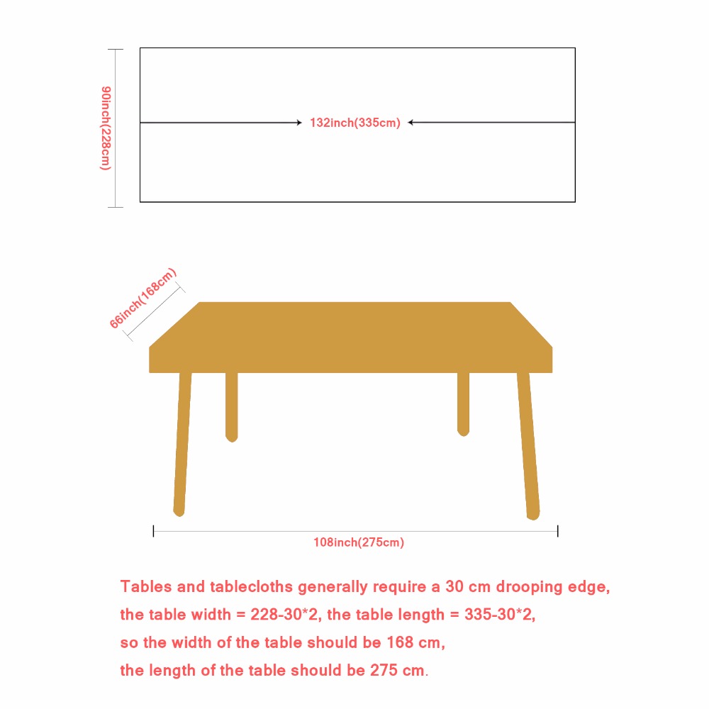 228x335cm Wedding decoration stain table cloth birthday party baby shower festival table cover home DIY decoration tablecloth