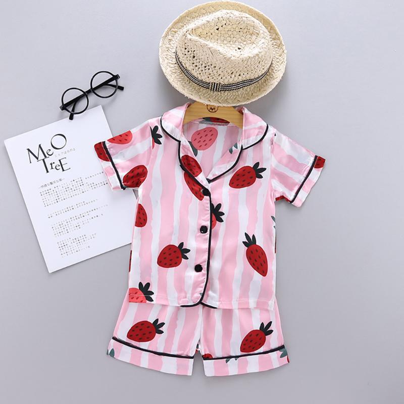 Infant Baby Boy Girl Summer Pajamas Cute Cartoon Strawberry Print Shirt Tops Shorts Sleepwear Set Baby Pajama Set Pijamas Verano, Pink
Infant Baby Boy Girl Summer Pajamas Cute Cartoon Strawberry Print Shirt Tops Shorts Sleepwear Set Baby Pajama Set Pijamas Verano, Pink