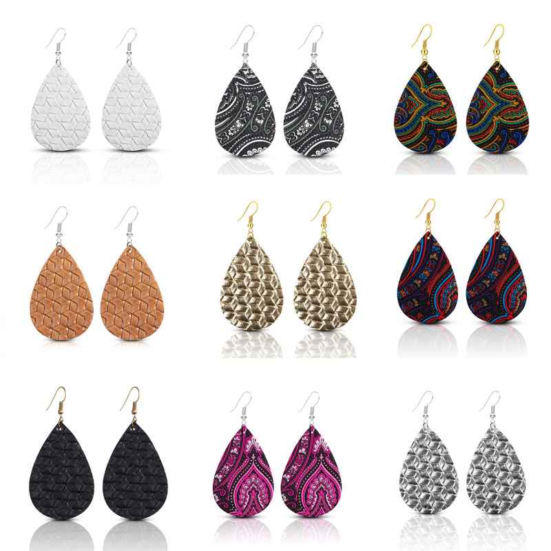 New Arrival Lichee Pattern Teardrop PU Leather Earrings Bohemia Sport Dangle For Women Jewelry Gifts Free Shipping
New Arrival Lichee Pattern Teardrop PU Leather Earrings Bohemia Sport Dangle For Women Jewelry Gifts Free Shipping