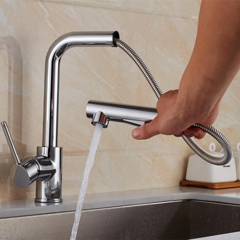 Kitchen Faucet Nickel finished Crane brass kitchen sink pull out kitchen faucet,Sink tap mixer with pull out shower head
Kitchen Faucet Nickel finished Crane brass kitchen sink pull out kitchen faucet,Sink tap mixer with pull out shower head