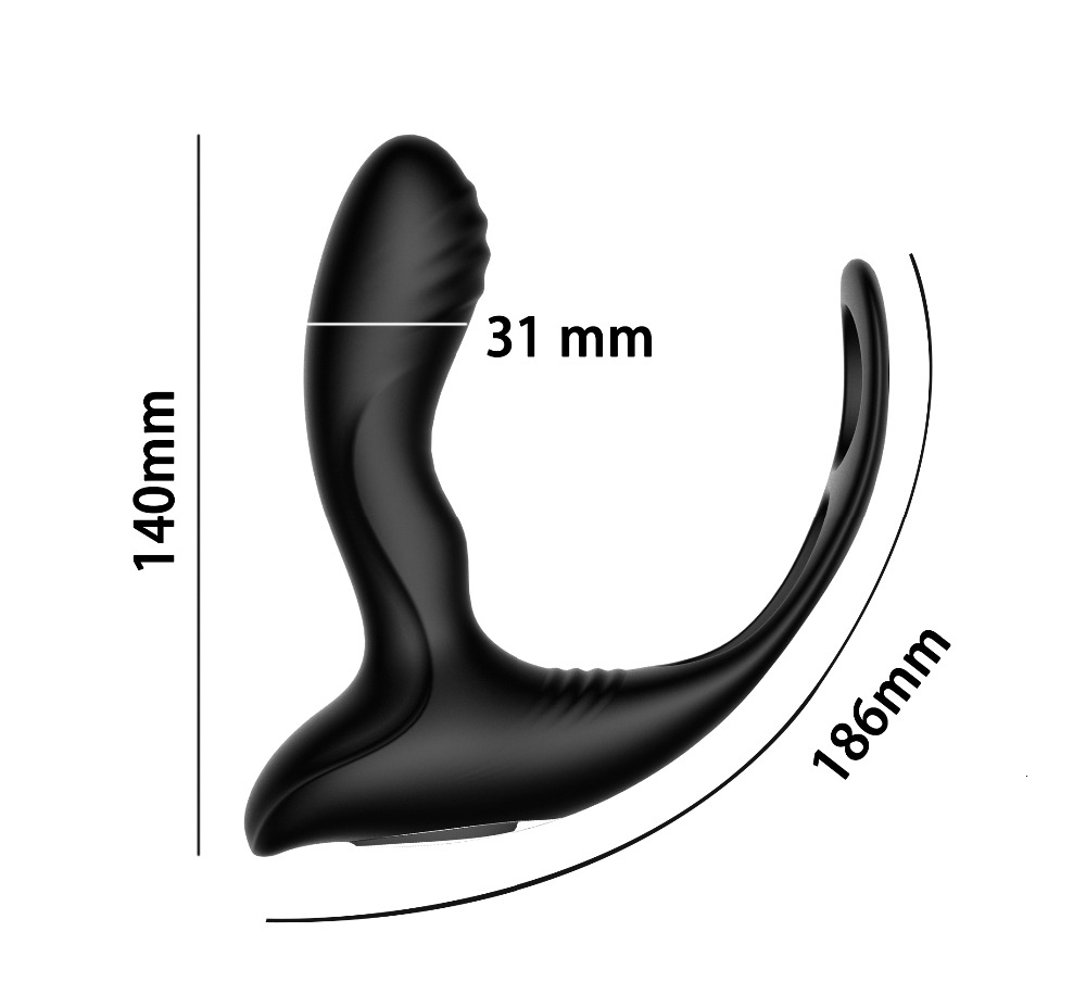 10 Speeds Wireless Remote Anal Vibrator Anal Plug Heating Prostate Massager With Delay Ring Anal Sex Toys Vibrating Butt Plug Y191028 - view 4