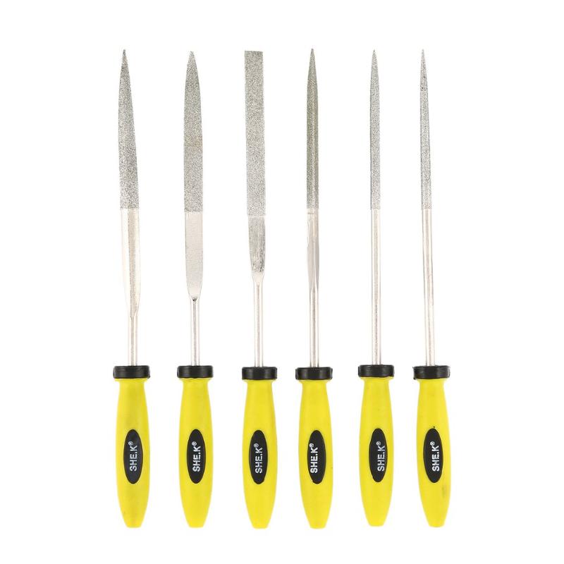 SHE.K 6PCS Diamond Needle File Set Metal Glass Stone Jewelry Mini Precision Woodworking Craft Carving Knife Assorted Rasp
SHE.K 6PCS Diamond Needle File Set Metal Glass Stone Jewelry Mini Precision Woodworking Craft Carving Knife Assorted Rasp