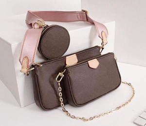Three-Piece Bags Printing Flowers 3 in 1 Chain Bag Lady Real Leather Wallet Strap Crossbody Shoulder Messenger Coin Purse, As picture 1 
Three-Piece Bags Printing Flowers 3 in 1 Chain Bag Lady Real Leather Wallet Strap Crossbody Shoulder Messenger Coin Purse, As picture 1