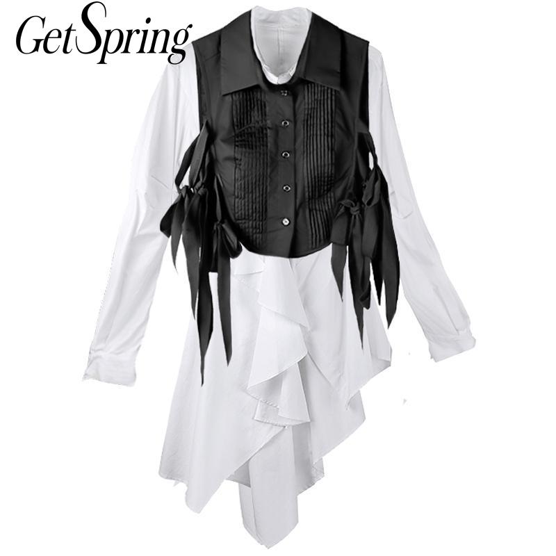 GetSpring Women Blouse Cotton White Shirt Irregular Women Shirt Loose Long Ladies Tops Retro Long Fashion Ladies Blouses, Black vest
GetSpring Women Blouse Cotton White Shirt Irregular Women Shirt Loose Long Ladies Tops Retro Long Fashion Ladies Blouses, Black vest