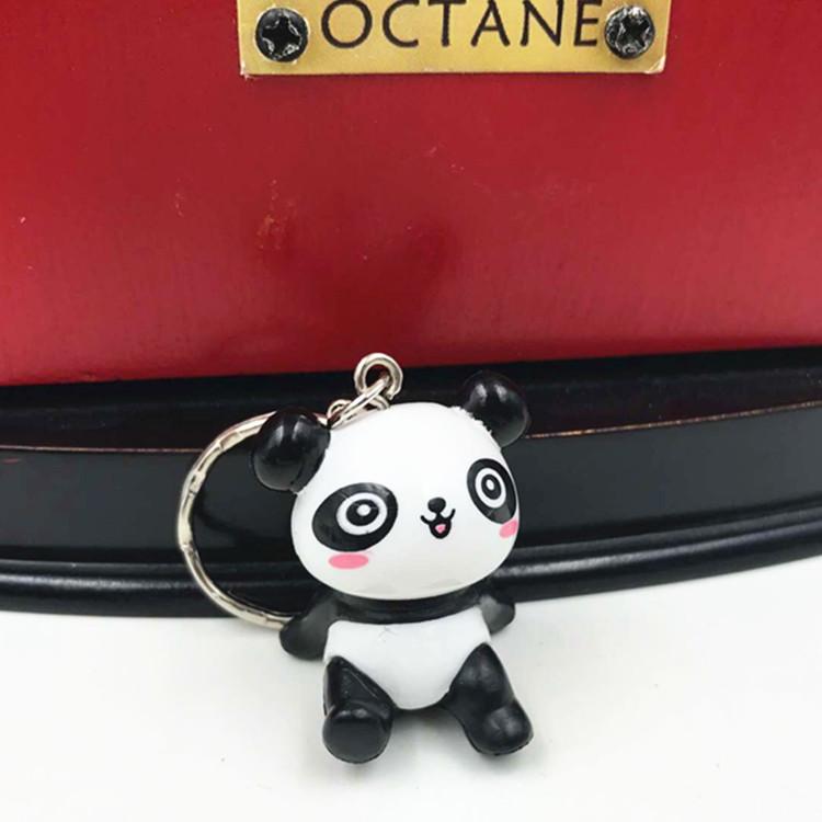 Cute Cartoon Lovely Panda Keychain Car Key Chain Keyring Bag Phone Pendant Mix 24pcs/Lot Wholesale High Quality