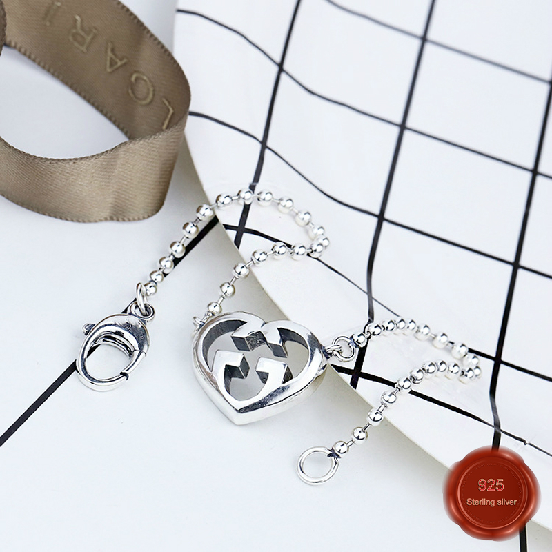 100% S925 sterling silver bracelet personality simple jewelry retro fashion letters bead chain shape Valentine's Day gift 2019, Black
100% S925 sterling silver bracelet personality simple jewelry retro fashion letters bead chain shape Valentine's Day gift 2019, Black
