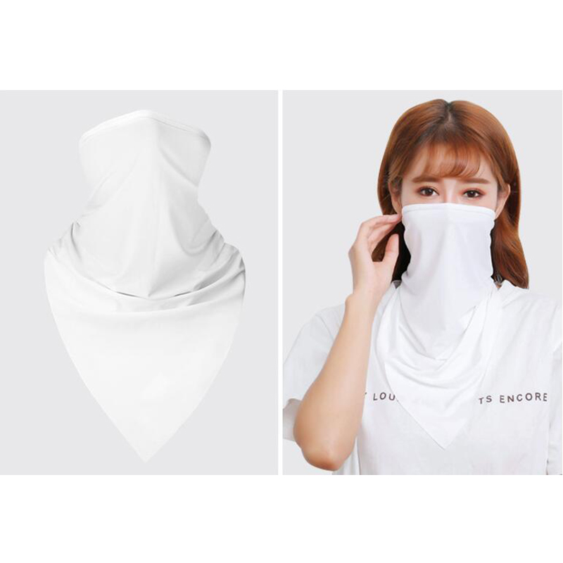 OUTERDO Ice Fabric Cycling Cap Headwear Anti-UV Sunshade Riding Headgear Bicycle Bike Bandana Face Mask Sports Hat Scarf
