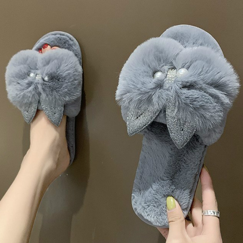 Autumn Summer Rosette Women Fur Slippers Cute Fur slides Ladies Flats Shoes Slip on Bow-knot Home Furry Warm Slippers Female, Black
Autumn Summer Rosette Women Fur Slippers Cute Fur slides Ladies Flats Shoes Slip on Bow-knot Home Furry Warm Slippers Female, Black