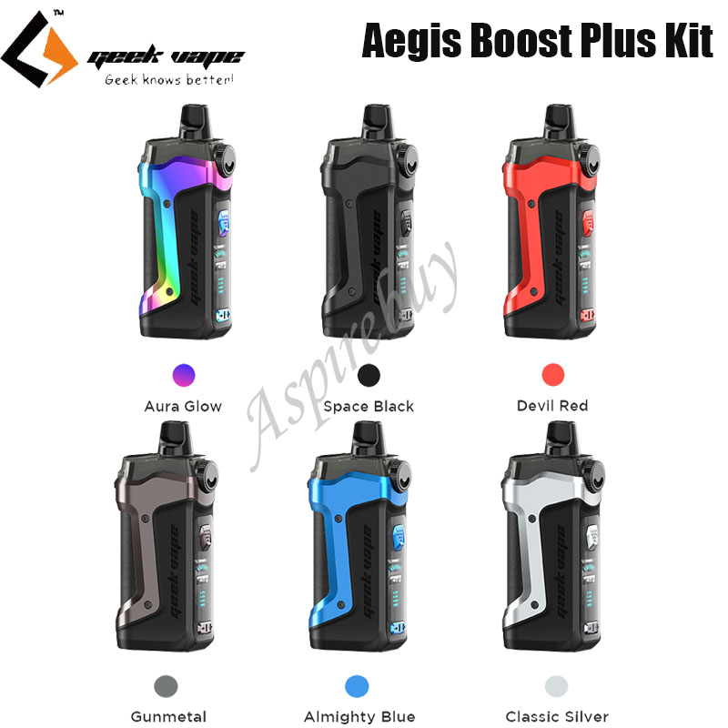 GeekVape Aegis Boost Plus Pod Kit Powered By Single 18650 battery 40W 5.5ml Pod Cartridge G Coil Boost Formula Mesh Coil Authentic
GeekVape Aegis Boost Plus Pod Kit Powered By Single 18650 battery 40W 5.5ml Pod Cartridge G Coil Boost Formula Mesh Coil Authentic