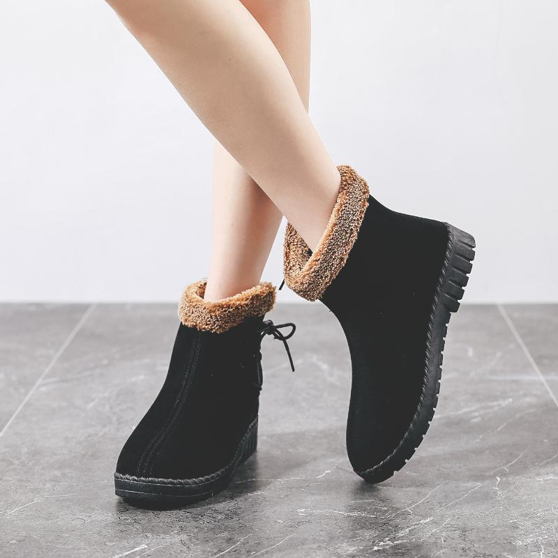 Women's New One Foot Snow Boots In Winter Women's Two Cotton Shoes Outdoor Antiskid Snow Shoes Ankle Boots for Women, Black
Women's New One Foot Snow Boots In Winter Women's Two Cotton Shoes Outdoor Antiskid Snow Shoes Ankle Boots for Women, Black