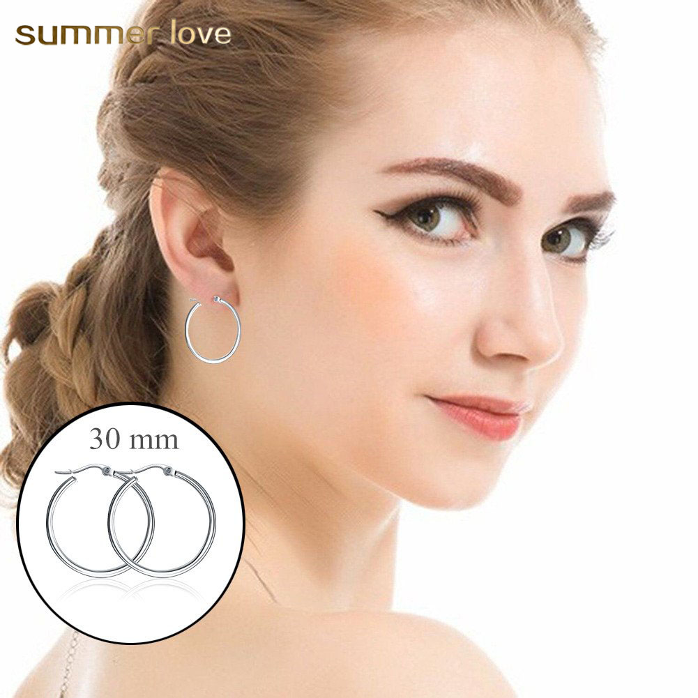 2019 New Fashion 316L Stainless Steel Big Round Hoop Earrings For Women Simple Classic Gold Silver10-80mm Circle Earrings Jewelry Gift
2019 New Fashion 316L Stainless Steel Big Round Hoop Earrings For Women Simple Classic Gold Silver10-80mm Circle Earrings Jewelry Gift