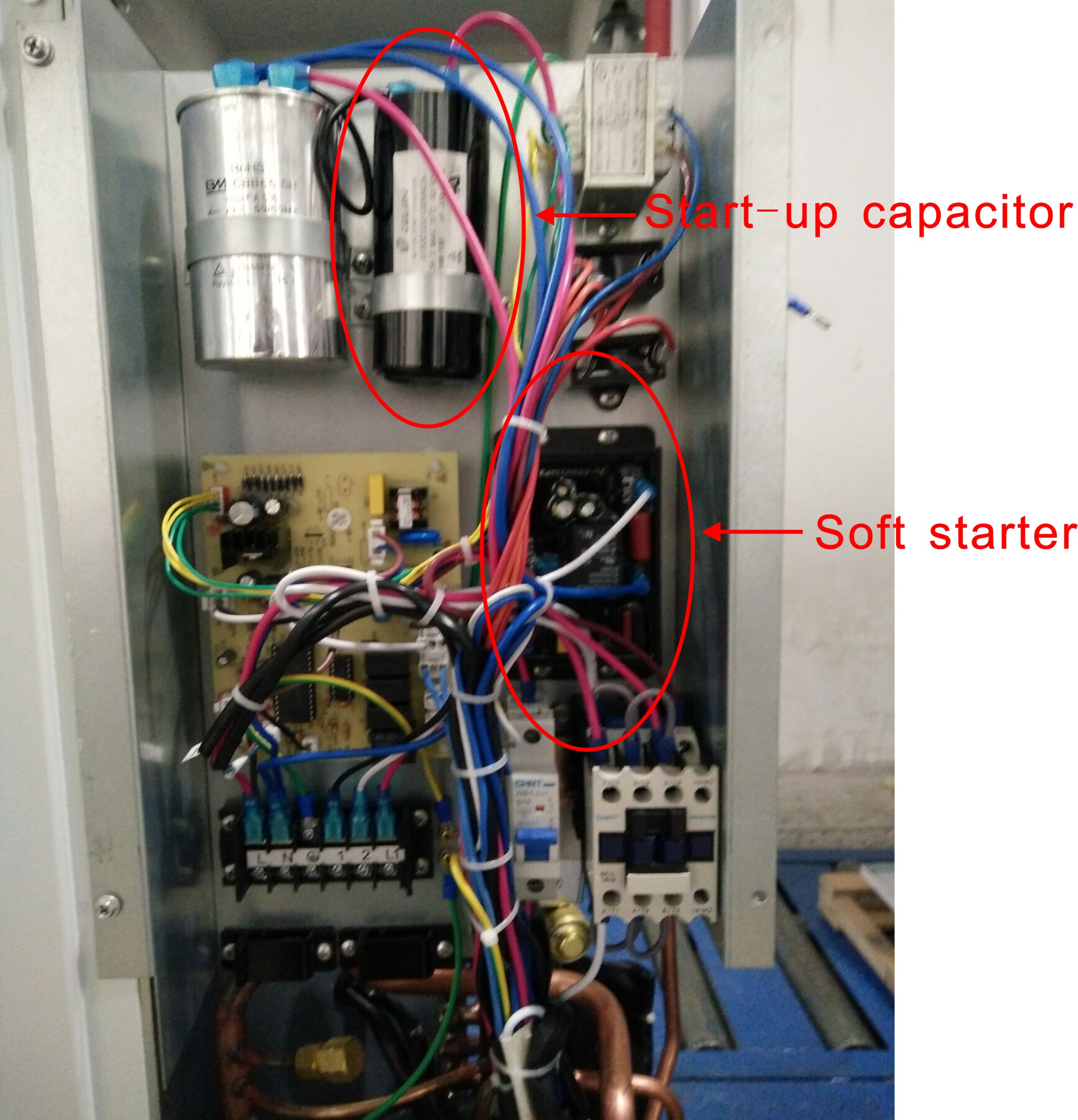 Single Phase 220V 60/50Hz 1HP/2HP/3HP Compressor Soft Starter for HVAC and Heat Pump to reduce starting current by 60%