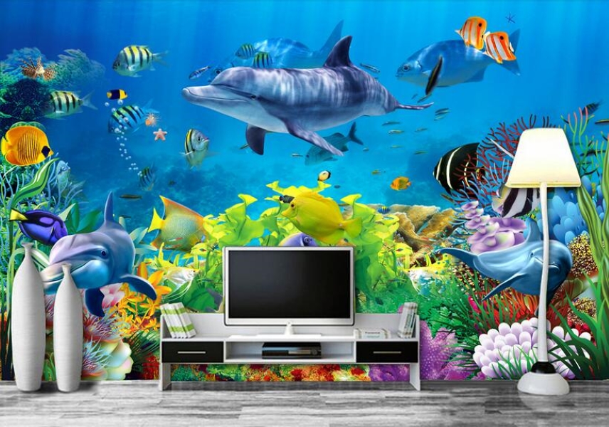 3d room wallpaer custom mural photo Dream underwater dolphin background home decor painting picture 3d wall murals wallpaper for walls 3 d, Non-woven
3d room wallpaer custom mural photo Dream underwater dolphin background home decor painting picture 3d wall murals wallpaper for walls 3 d, Non-woven