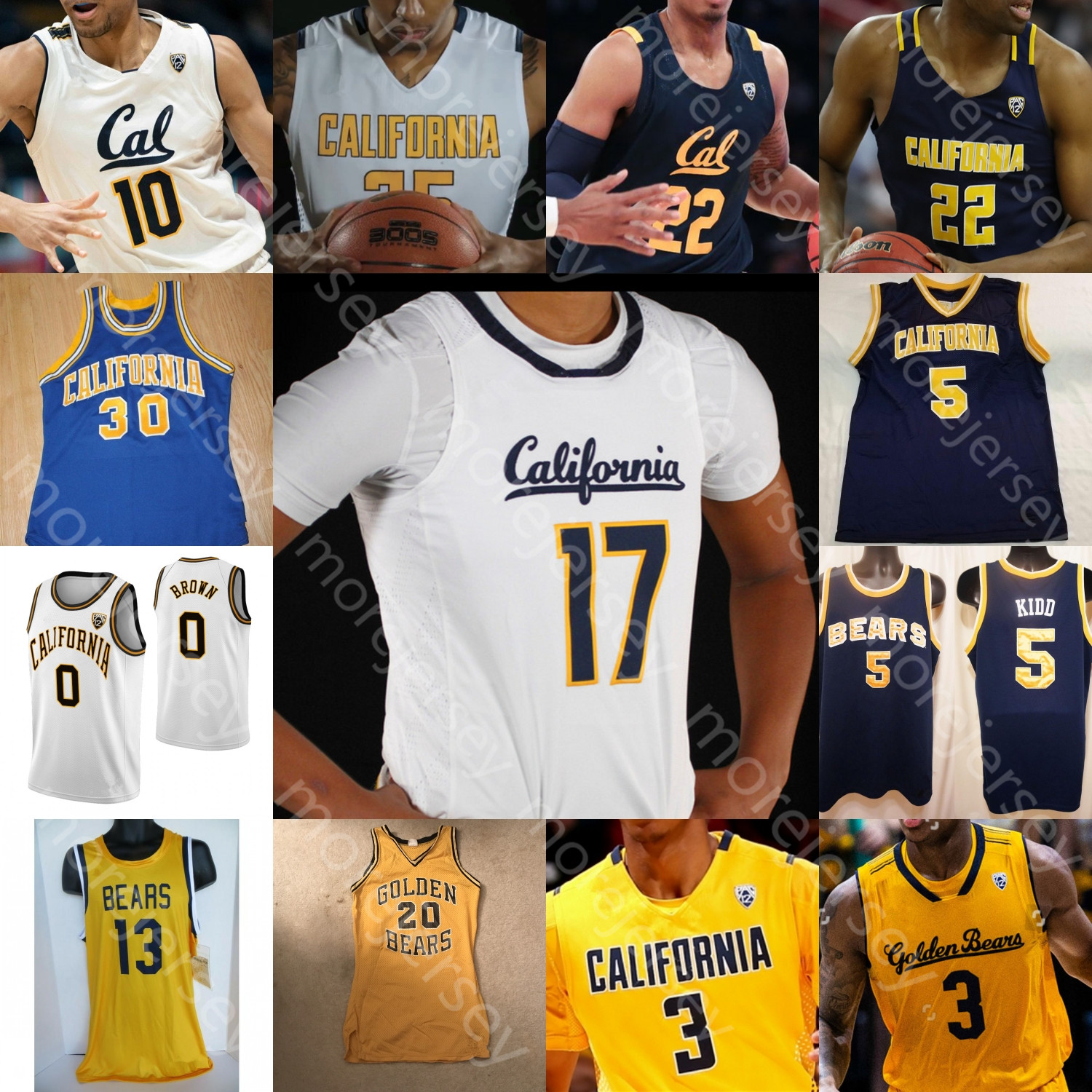 Custom California Golden Bears Basketball Jersey NCAA College Brown Kidd Bradley Austin South Anticevich Abdur-Rahim Johnson Anderson Crabbe, White
Custom California Golden Bears Basketball Jersey NCAA College Brown Kidd Bradley Austin South Anticevich Abdur-Rahim Johnson Anderson Crabbe, White