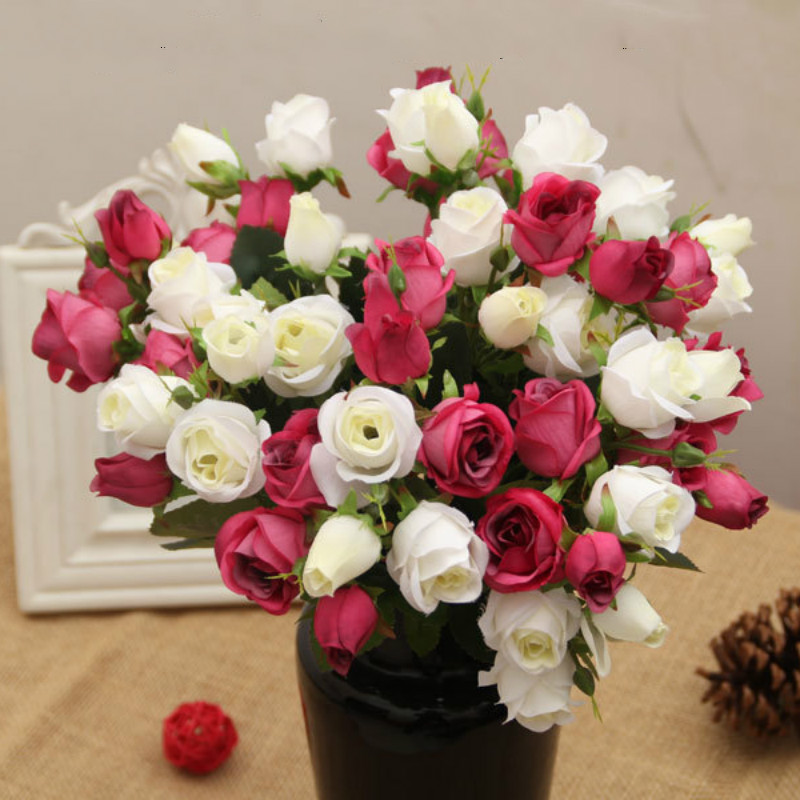 15 Heads White Red Milticolors Silk Rose Artificial Flowers Real Touch Rose Flowers Decor DIY Home Decorations for Wedding Party, Pink
15 Heads White Red Milticolors Silk Rose Artificial Flowers Real Touch Rose Flowers Decor DIY Home Decorations for Wedding Party, Pink