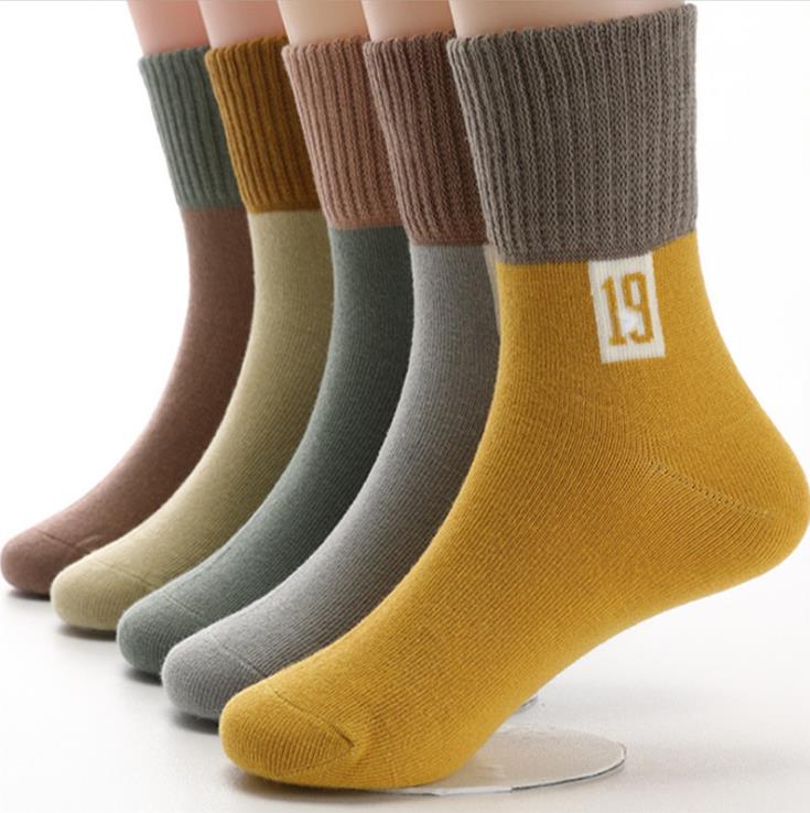 Baby Kids Socks Fashion Girl boy teen Mid Sock 1Y-15Y Assorted colors