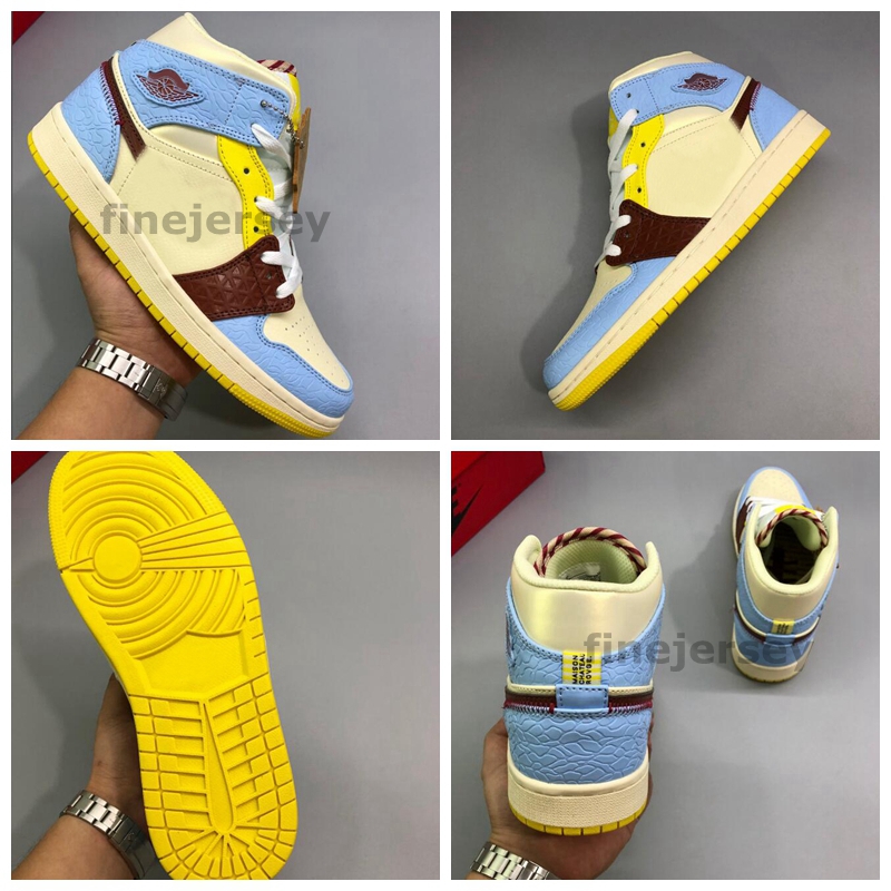 2020 New 1 Mid Fearless Basketball Shoes Sports Women Mens Designer Sneakers baskets 1s Maison Chateau Rouge Trainers Zapatos
2020 New 1 Mid Fearless Basketball Shoes Sports Women Mens Designer Sneakers baskets 1s Maison Chateau Rouge Trainers Zapatos