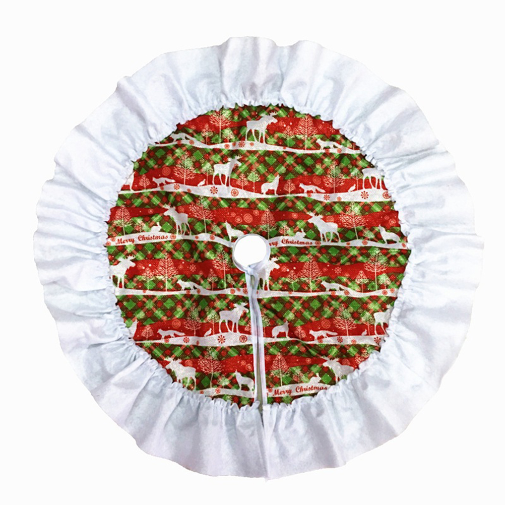 60cm Christmas Tree Skirt Holiday Tree Ornaments Decoration for Merry Christmas (Green and Red Deer
60cm Christmas Tree Skirt Holiday Tree Ornaments Decoration for Merry Christmas (Green and Red Deer