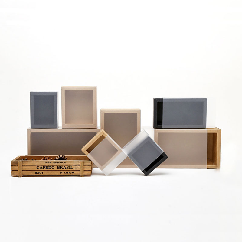 10Pcs Kraft Paper Box With Frosted transparent cover Drawer Gift Cardboard Box For Packaging Jewelry Gift Boxes Black 14 Sizes
10Pcs Kraft Paper Box With Frosted transparent cover Drawer Gift Cardboard Box For Packaging Jewelry Gift Boxes Black 14 Sizes