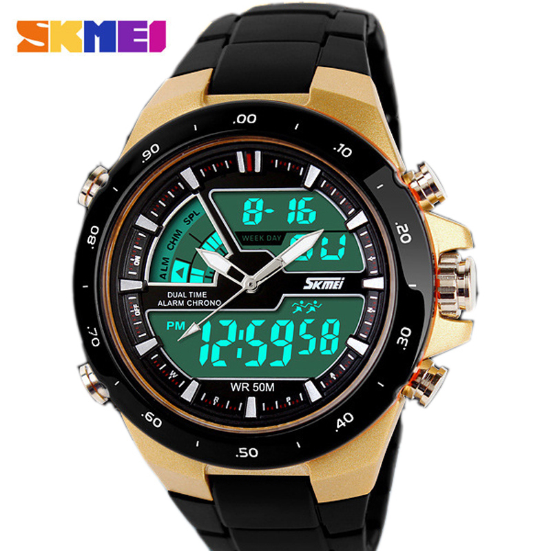 Skmei Men Sport Watches Military Casual Sports Men's Watch Quartz-watch Waterproof Silicone Clock Male S Shock Relogio Masculino LY191213