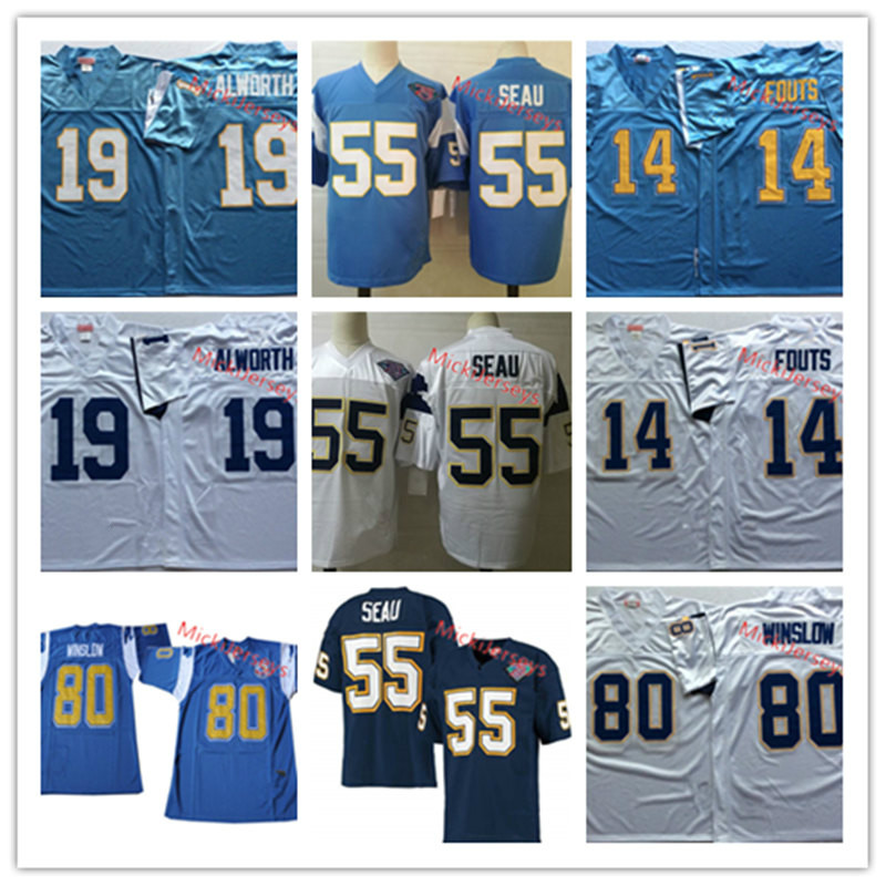 Mens 1995 Vintage #55 Junior Seau Football Jersey Stitched blue #14 Dan Fouts #19 Lance Alworth #80 Kellen Winslow Jersey S-3XL, Black;red
Mens 1995 Vintage #55 Junior Seau Football Jersey Stitched blue #14 Dan Fouts #19 Lance Alworth #80 Kellen Winslow Jersey S-3XL, Black;red