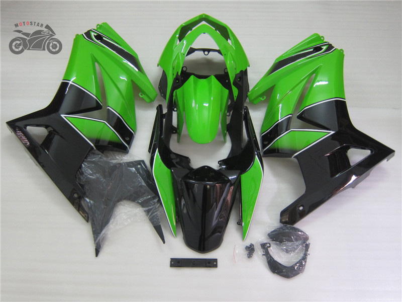 Custom Injection Fairings for KAWASAKI Ninja 250R 08 09 10 11 14 ZX250R 2008-2014 green black body repair fairing kit, Same as the picture
Custom Injection Fairings for KAWASAKI Ninja 250R 08 09 10 11 14 ZX250R 2008-2014 green black body repair fairing kit, Same as the picture