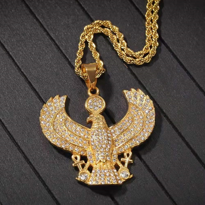 ied out eagle pendant necklaces for men women luxury designer mens bling diamond egypt ankh pendants stainless steel hip hop jewelry gift
ied out eagle pendant necklaces for men women luxury designer mens bling diamond egypt ankh pendants stainless steel hip hop jewelry gift