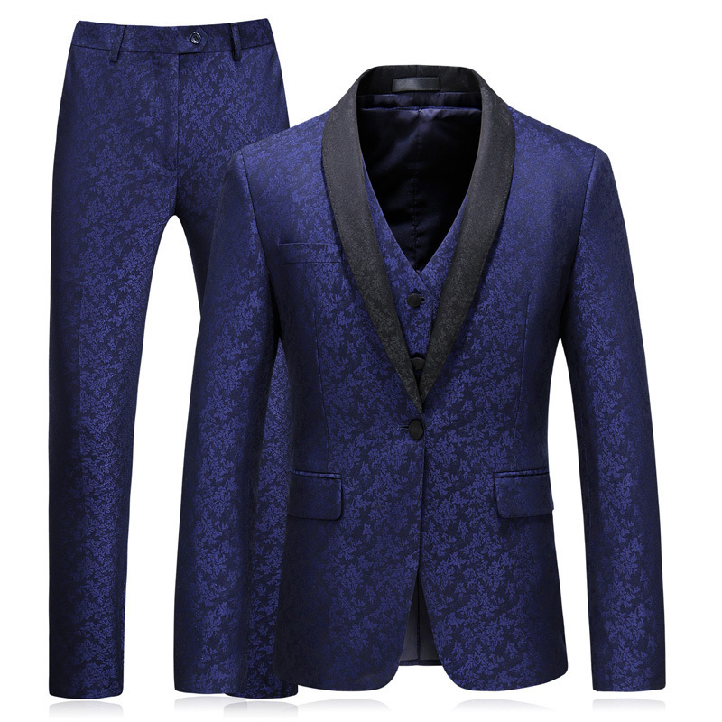 Mens Shawl Collar Suit Slim Fit Wedding For Men Smoking Homme Mariage Dinner Banquet Prom Suits Anzug Herren 5xl 3 Pcs, Blue
Mens Shawl Collar Suit Slim Fit Wedding For Men Smoking Homme Mariage Dinner Banquet Prom Suits Anzug Herren 5xl 3 Pcs, Blue