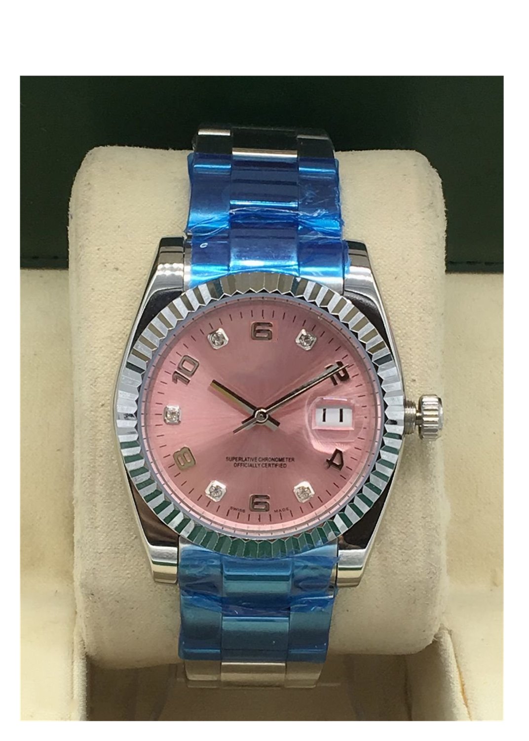 lady 36mm Watch DAYDATE wristwatch Sapphire Glass Big Date 2813 Automatic Mechanical Stainless Steel Strap Men Watches, Slivery;brown
lady 36mm Watch DAYDATE wristwatch Sapphire Glass Big Date 2813 Automatic Mechanical Stainless Steel Strap Men Watches, Slivery;brown