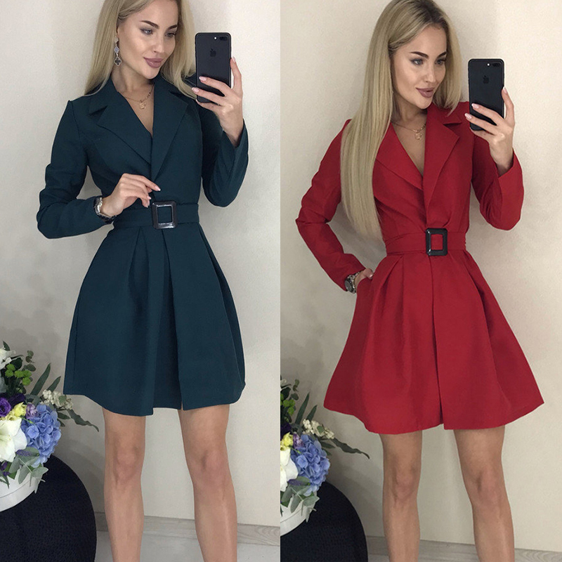 Women Vintage A Line Belt Dress Ladies Long Sleeve v Neck Sexy Party Dress Elegant 2020 Autumn Winter Fashion Solid Color, Black
Women Vintage A Line Belt Dress Ladies Long Sleeve v Neck Sexy Party Dress Elegant 2020 Autumn Winter Fashion Solid Color, Black